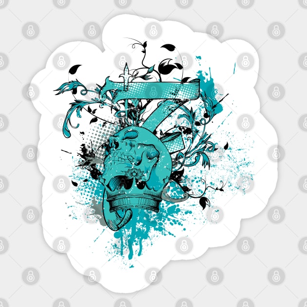 Cool Skull Sticker by imdesign